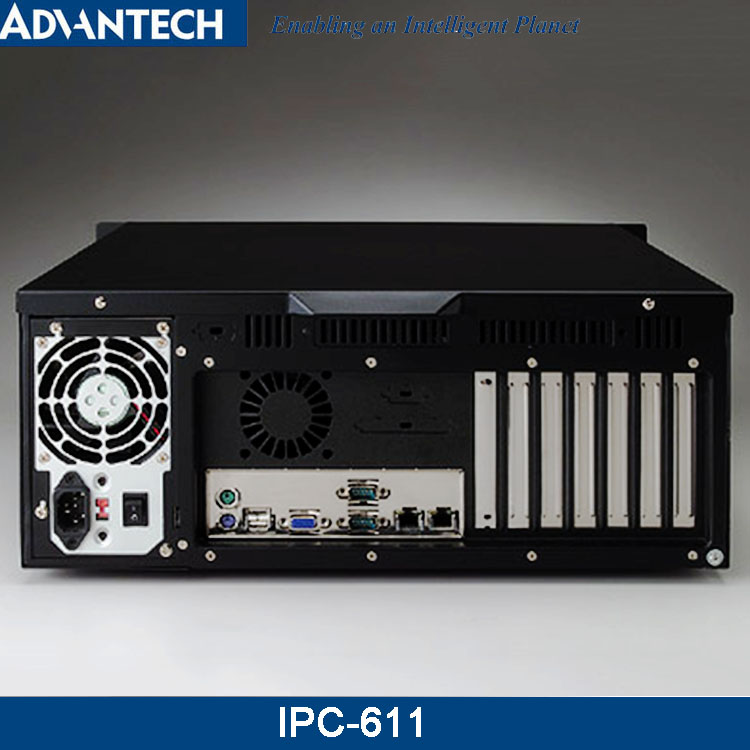 研华IPC-611工控机工控电脑4U机架式双网口IPC-610L同款黑色版本