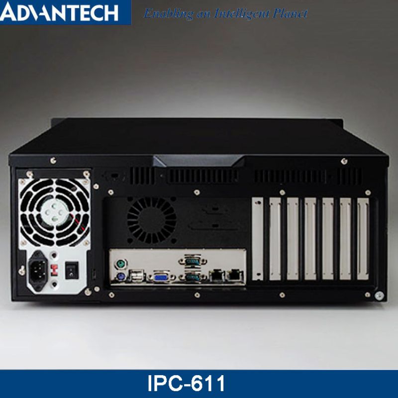 研华IPC-611工控机工控电脑4U机架式双网口IPC-610L同款黑色版本