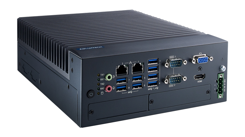 研华MIC-770V2工控机紧凑型无风扇嵌入式第十代处理器双显HDMI+VGA