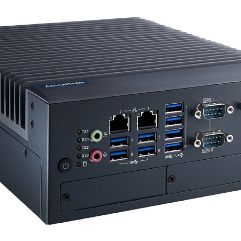 研华MIC-770V2工控机紧凑型无风扇嵌入式第十代处理器双显HDMI+VGA