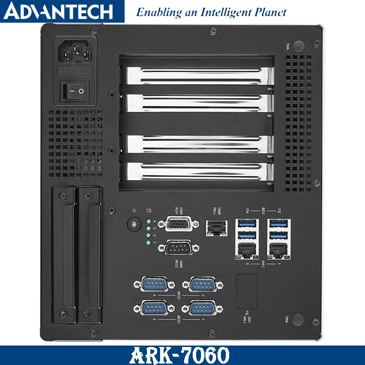 研华ARK-7060工控机二代Xeon D-1700系列处理器4个PCI/PCIE扩展口