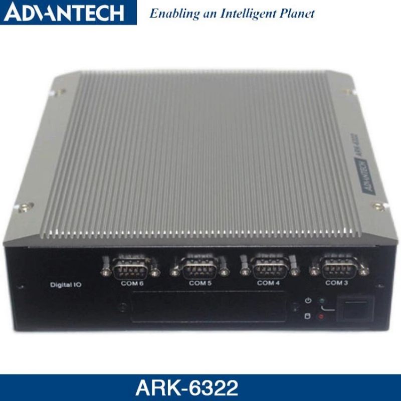 研华ARK-6322工控机嵌入式迷你无风扇J1900微型电脑双显示双千兆
